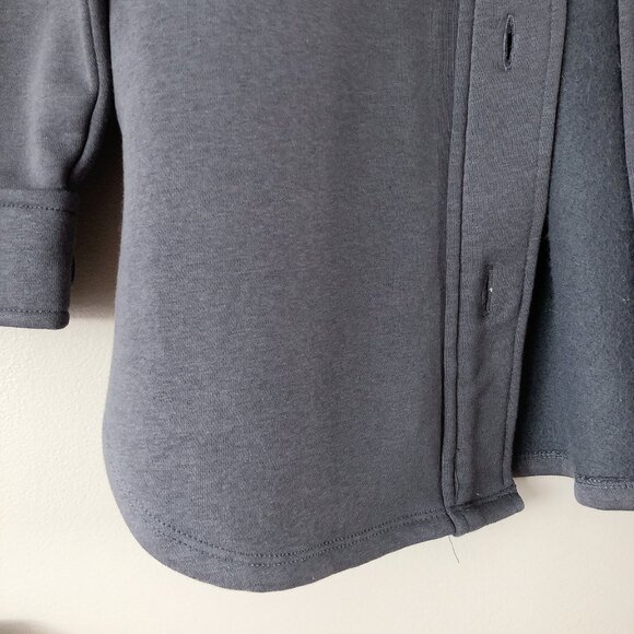 Lazypants LIKE NEW steel blue shacket small oversized sweater shacket - Picture 8 of 15